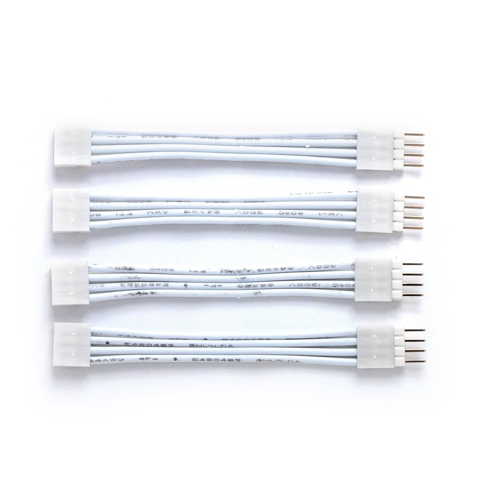Litcessory Flexible Corner Connector/Extension Cable for Philips Hue Gradient Lightstrip (50mm, 4 Pack, White)