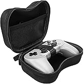 Linkidea Hard Travel Controller Case Compatible with 8BitDo Pro 2/Ultimate Bluetooth/2.4G Dual Sense Wireless Controller Gaming Accessories Carrying Case, Game Protective Storage Bag (Black)