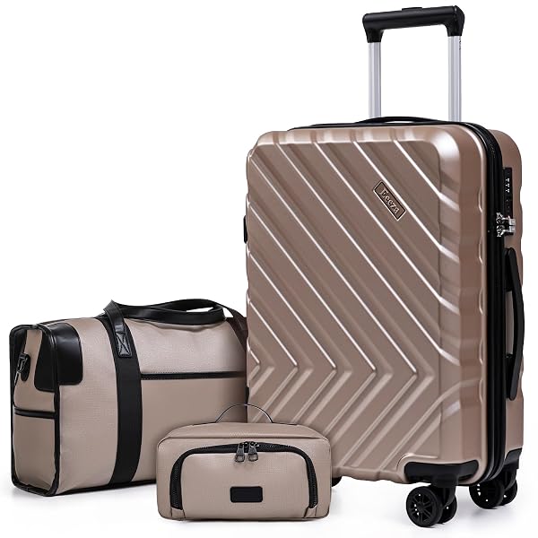 EEEZA LUGGAGE SETS 3 PIECE,SUITCASES WITH WHEELS,CARRY ON LUGGAGE SET 22X14X9 AIRLINE APPROVED,HARDSHELL LUGGAGE SETS WITH TSA LOCK,20 INCH CARRY ON SUITCASE