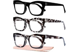 CCVOO Reading Glasses Women - Lightweight Readers with Blue Light Protection - UV 400 Cheaters Spring Hinge