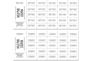 Lancaster Bingo Company Auction Tickets - 1000 Sheets - Assorted Colors (White)