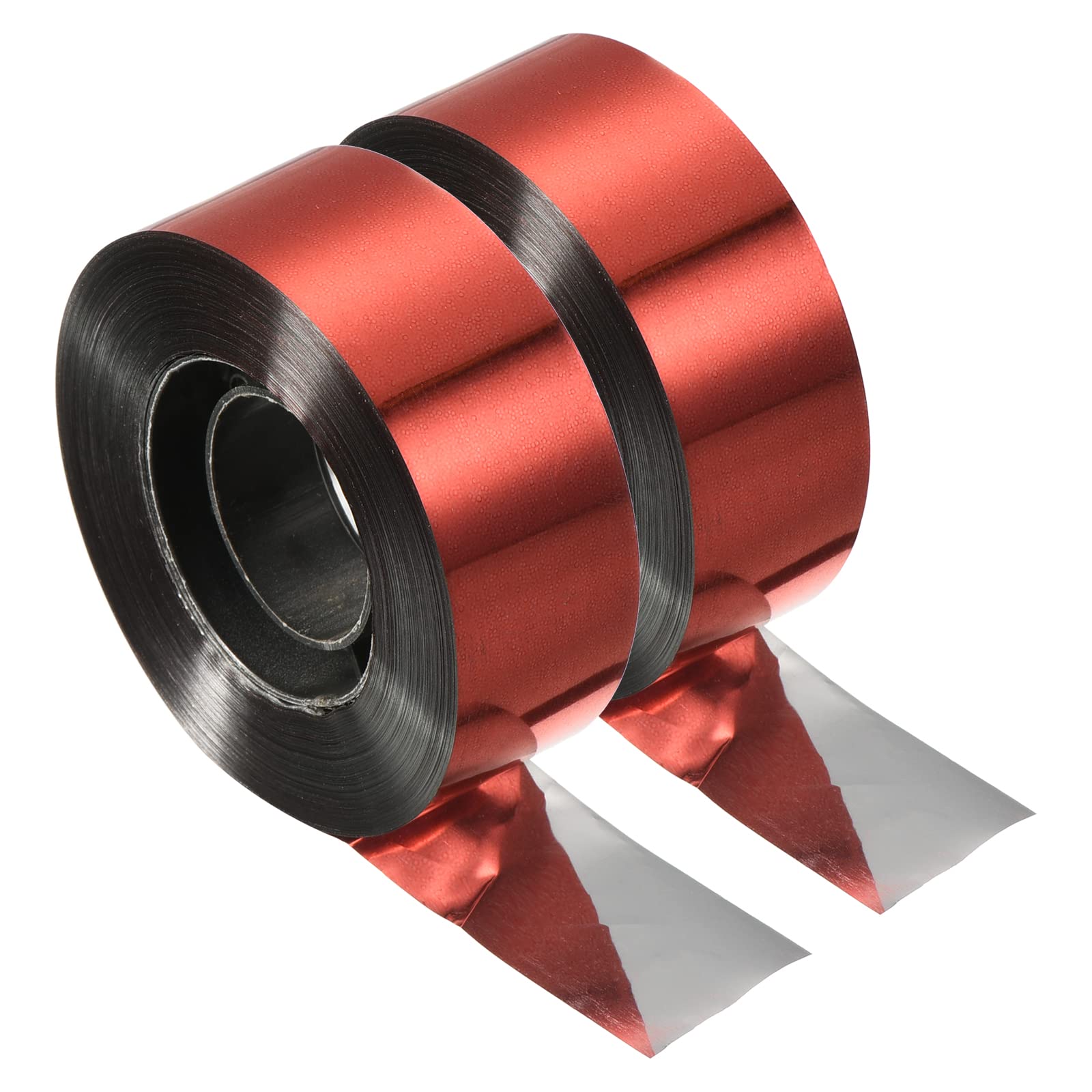 PATIKIL Bird Reflective Scare Tape, 2 Pack 328ft x 0.9" PET Double Sided Repelling Ribbon Keep Away Bird for Garden Farm Home, Red