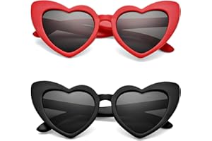 COASION Kids Girls Polarized Heart Sunglasses Flexible Pink UV400 Sunnies Lovely Shades for Toddler Age 2-8