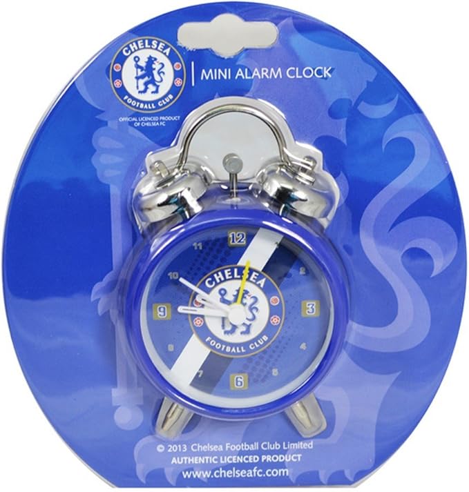 Chelsea FC Stripe Mini Bell Alarm Clock Amazon.co.uk Kitchen & Home