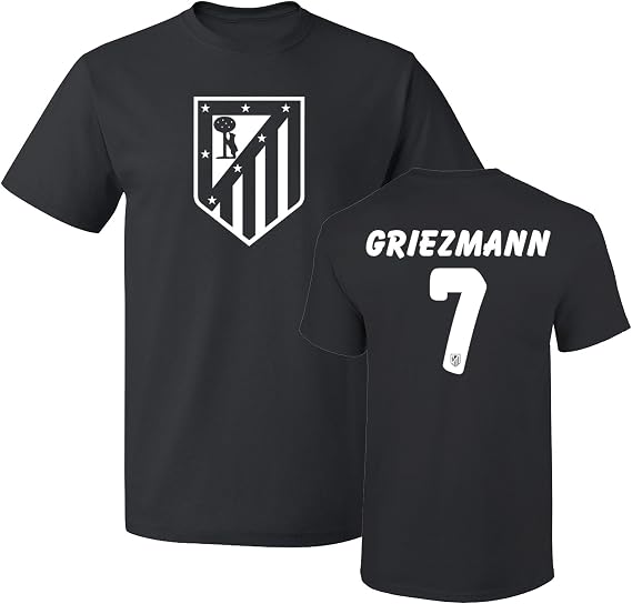 Amazon Tcamp Atletico Madidシャツアントワーヌ グリエスマン 7 Jerseyメンズtシャツ Us サイズ 3l カラー ブラック Tシャツ カットソー 通販