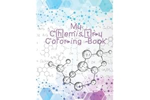 My Chemistry Coloring book: Colouring for adults, cells, neurons, bacteria illustrations