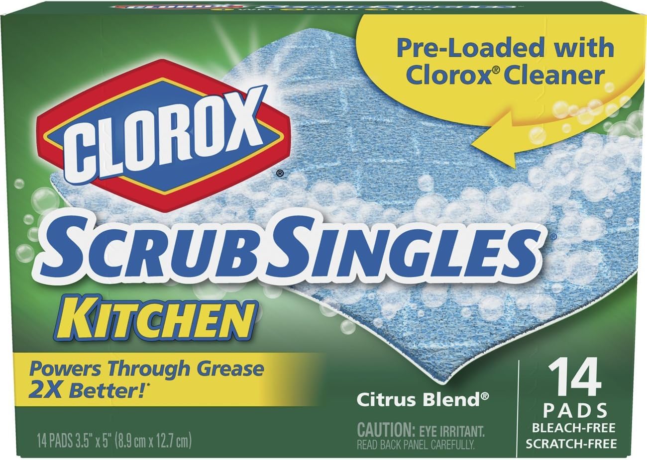 Clorox ScrubSingles, Kitchen, Citrus Blend, 14 Count