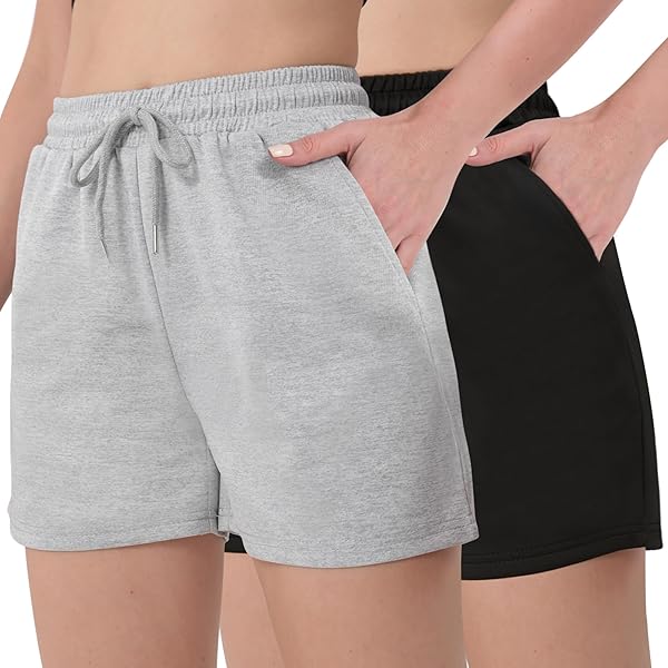 Icyzone Running Workout Shorts For Women - Gym Yoga Athletic