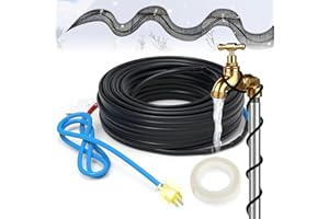 TOPDURE TDSF1-K Self-Regulating Roof Heat Tape, 5W/ft Heat Tape for Pipe,Ideal for Ice Dam Prevention on Roofs and Gutters,2F