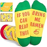 HAPPYPOP Food Socks for Kids - Hot Dog Ramen Gifts for Boys Girls, Taco Popcorn Socks