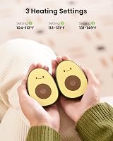 Gaiatop Hand Warmer 2 Pack Rechargeable Avocado Shape 3 Settings USB view 3