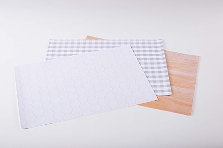 Amazon Co Jp フォトジェニック 背景シート 写真撮影 おしゃれ 大きめ 3枚セット インスタ映え チェック柄 木目柄 タイル柄 文房具 オフィス用品