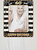 YAAVAAW 60th Birthday Inflatable Selfie Frame Black Gold Giant Photo Booth Frame view 4