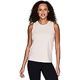 RBX Active Women's Workout Tank Top, Buttery Soft Ribbed Panel Fashion Novelty Tank for Casual Wear, Workouts, Yoga