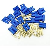 FLY RC 10 Pairs EC5 Banana Plug Connectors Female Male 5.0mm Gold Bullet Connector for RC ESC LIPO Battery Device Electric Mo
