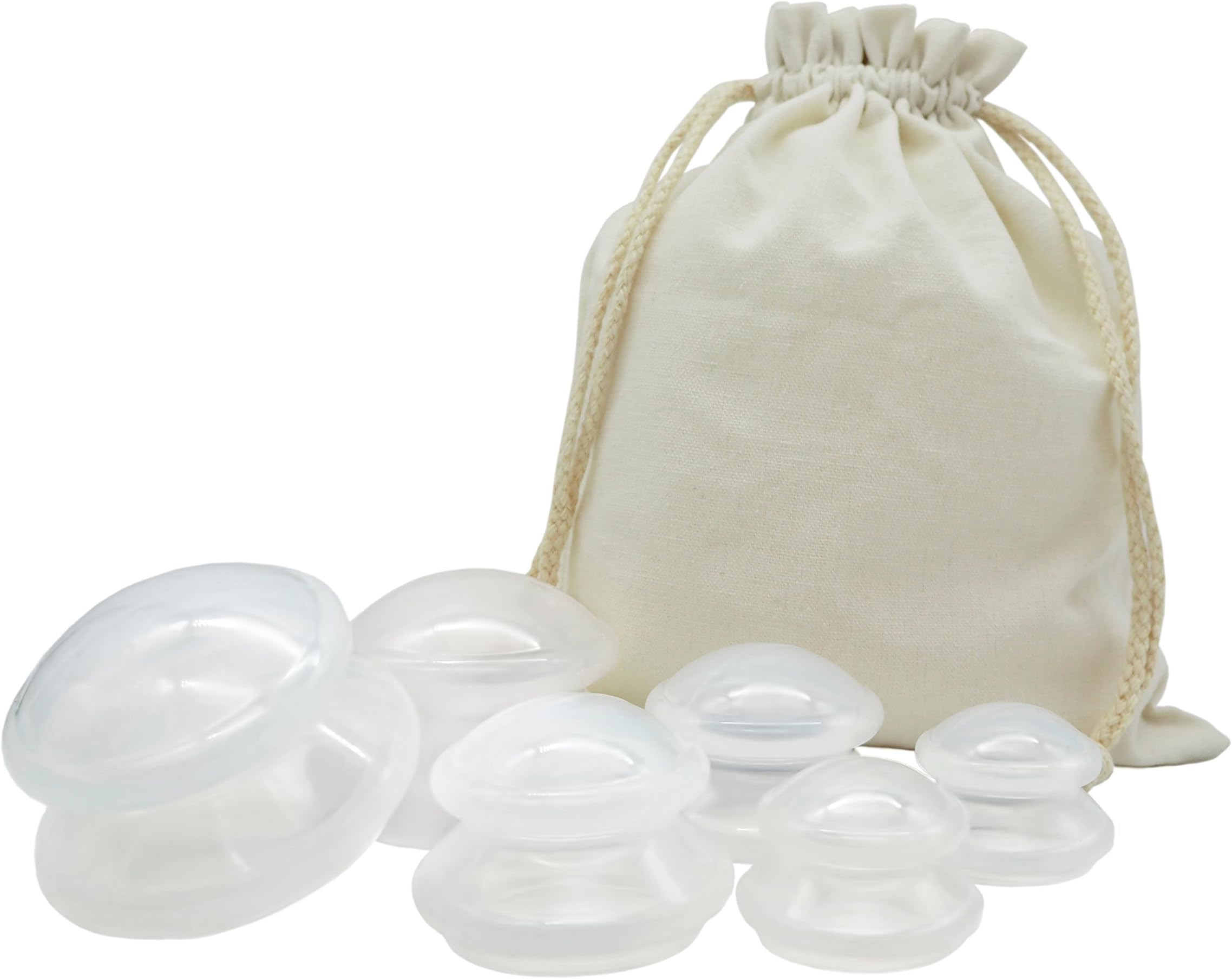 Casa Vita Silicone Cupping Set For Massage and Chinese Cupping - Set of 6
