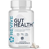 Revive MD Gut Health Supplements for Men & Women - Daily Gut Repair & Digestive Health Support Formula with Thyme, Oregano & Milk Thistle - Vegan-Friendly, Gluten-Free (60 Capsules, 30 Servings)