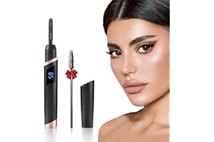MGKO Heated Eyelash Curlers - Rechargeable Electric Eyelash Curler with 4 Heat Settings,Long-Lasting Curling Tool Includes Eyelash Brush,LED Display
