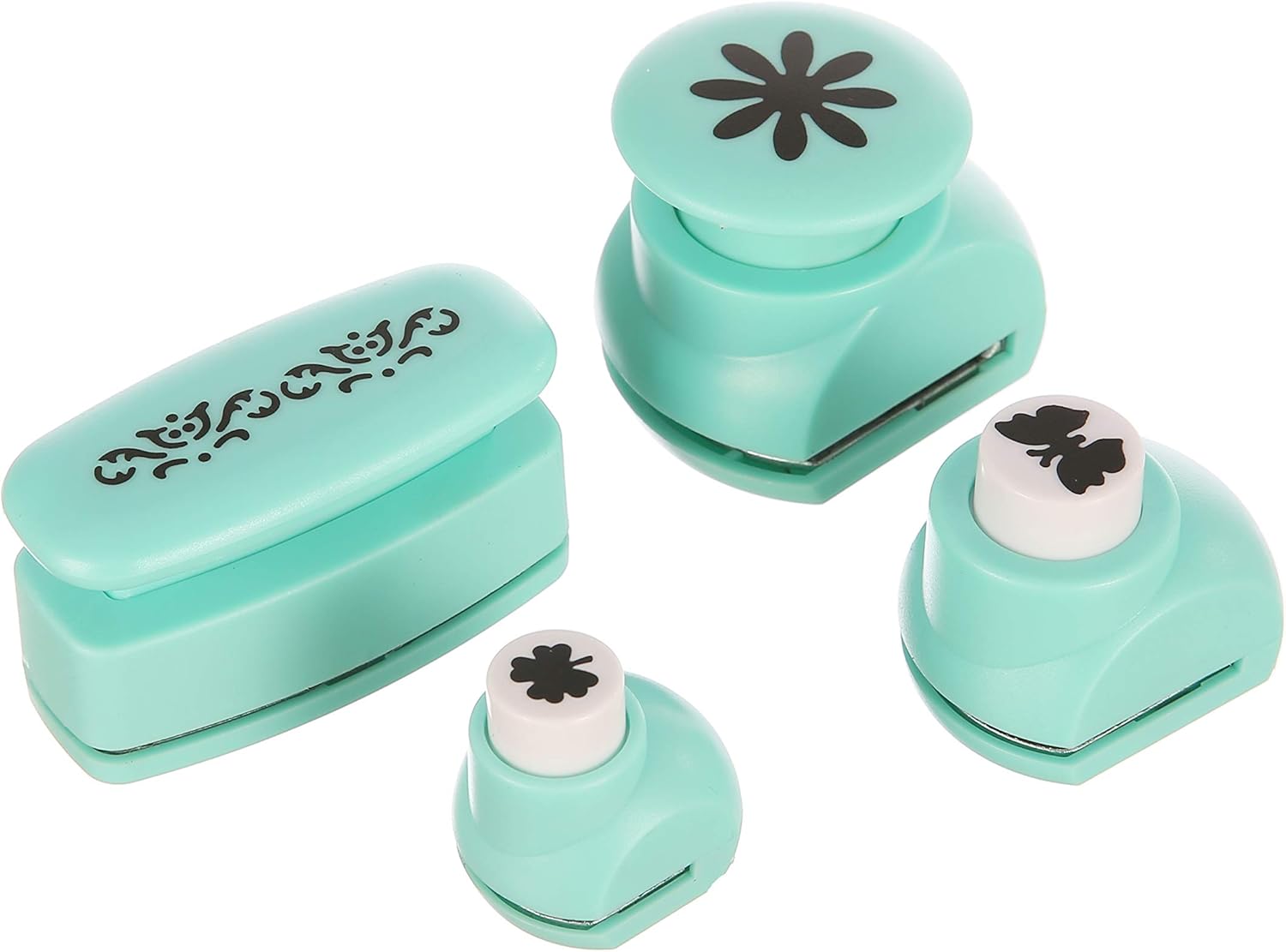 Paper Punches 4 Pcs Pack 1 Hole Punch Shapes Easy Press