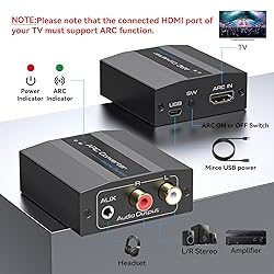 XPTSFDU HDMI ARC Adapter 4K60Hz HDMI ARC Audio