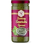 TAJ Bombay Sandwich Spread, Fresh Green Chutney with Mint &amp; Coriander Mix for Dip, Cooking Sauce, Marinade, 8.8oz (250g)