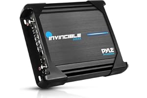 Pyle Class D Digital Mosfet Amplifier - Invincible Series Monoblock Amp, 1 Channel 1000 Watts Max, Mosfet PWM Power Supply, H