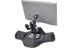 VAUBORTTI Friction GPS Mount Holder for Garmin DriveSmart 86, Adjustable Aluminum Arm, Portable Non-Slip Beanbag Base – Fits GPS with 22mm Socket