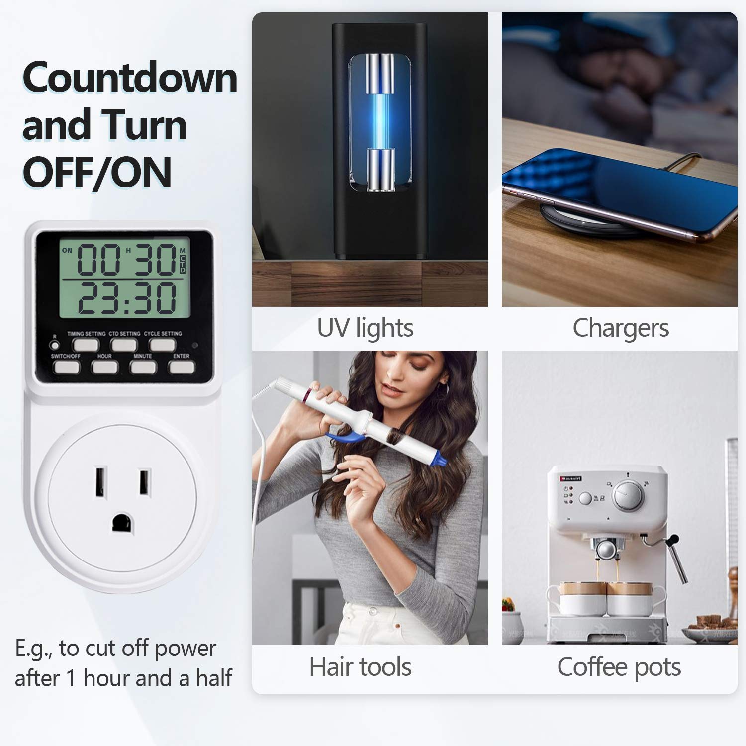 Mua Digital Infinite Repeat Cycle Intermittent Timer Plug for ...