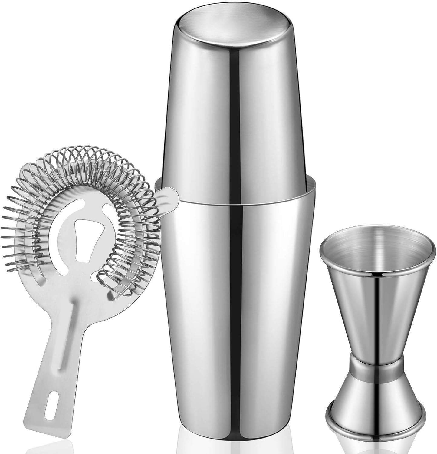 4 Pieces Boston Cocktail Shaker Set, 28 oz and 18 oz