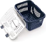 CAT CENTRE Grey & Transparent Lid Pet Carrier Small Medium Animals view 2