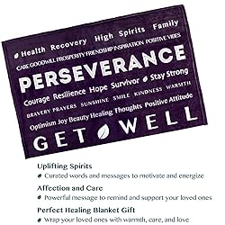 PAVILIA Healing Blanket Fleece, Get Well Soon