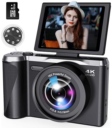 写真用 4Kデジタルカメラ Vlogging Vlog 美品 Amazon.com : JDZ 4K Digital Camera for Photography and Video, 56MP