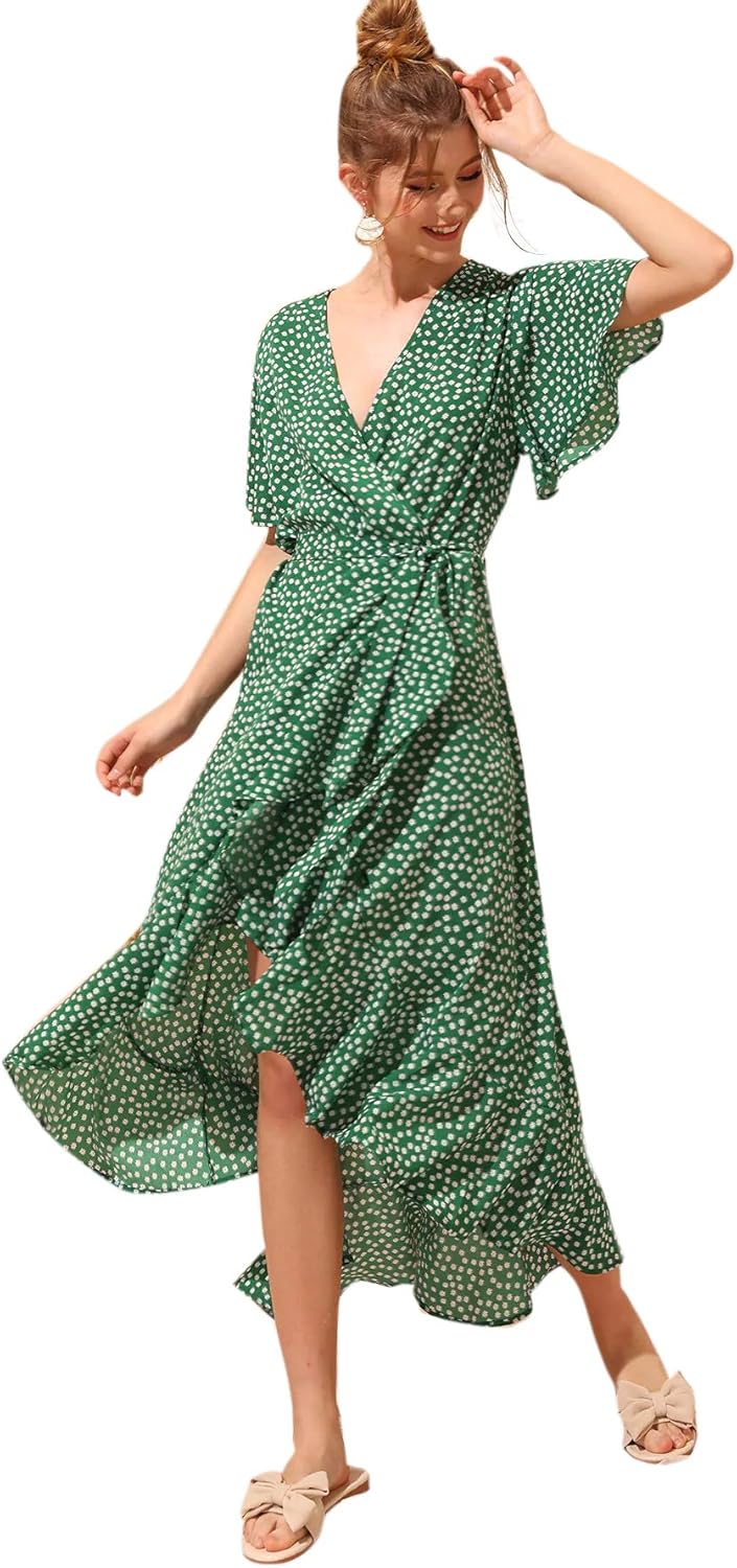 shein floral maxi dress