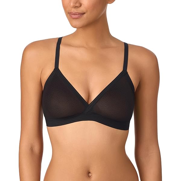 DKNY seamless mesh bralette in black
