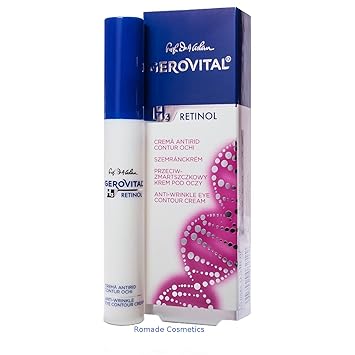 Gerovital H3 RETINOL intensive Anti-Falten Augencreme 30+. Kleine Reisetube/ praktischer Spender 14x2cm Inhalt 15ml (287)