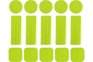 PATIKIL Reflective Stickers, 30 Pcs Safety High Visibility Reflective Sticker Waterproof Outdoor Reflectors for Bicycle, Clot