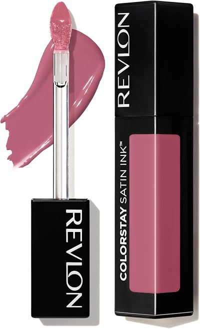 Revlon ColorStay Satin Ink Liquid Lipstick Mauvey Darling 008 Longwear Black