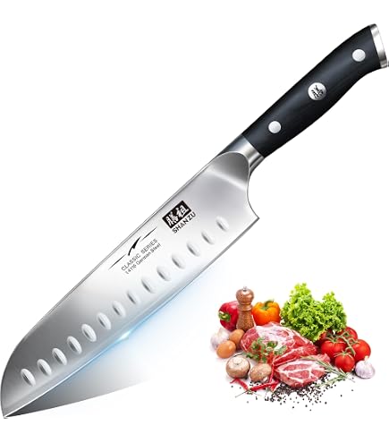Fishtec Coltello da Cucina per Chef 18 cm - Coltello Giapponese lama