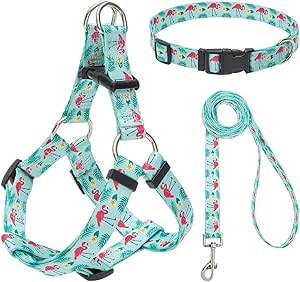 flamingo dog harness