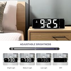 JXTZ Projection Alarm Clock, Alarm Clocks with