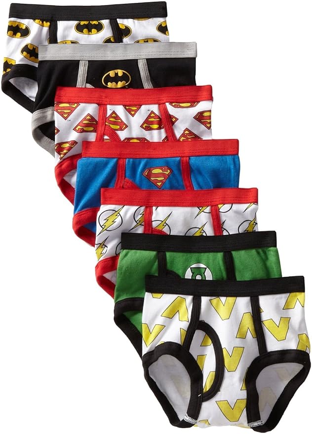DC Comics Justice League Toddler Boys 7 Pack Underwear