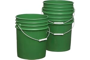 HE HUDSON EXCHANGE Hudson Exchange Premium 5 Gallon Bucket, HDPE, Green, 3 Pack