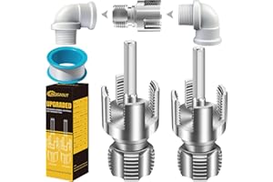 LINGIGAOUT Internal & External Pipe Threading Tool, PVC Pipe Threader, Pipe Threading Tool, 1/2'' 3/4'' Dies Electric Drill Compatible for Home Repair (2PCS) (1/2+3/4)