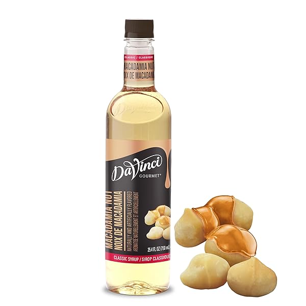 DAVINCI GOURMET CLASSIC MACADAMIA NUT SYRUP, 25.4 FLUID...