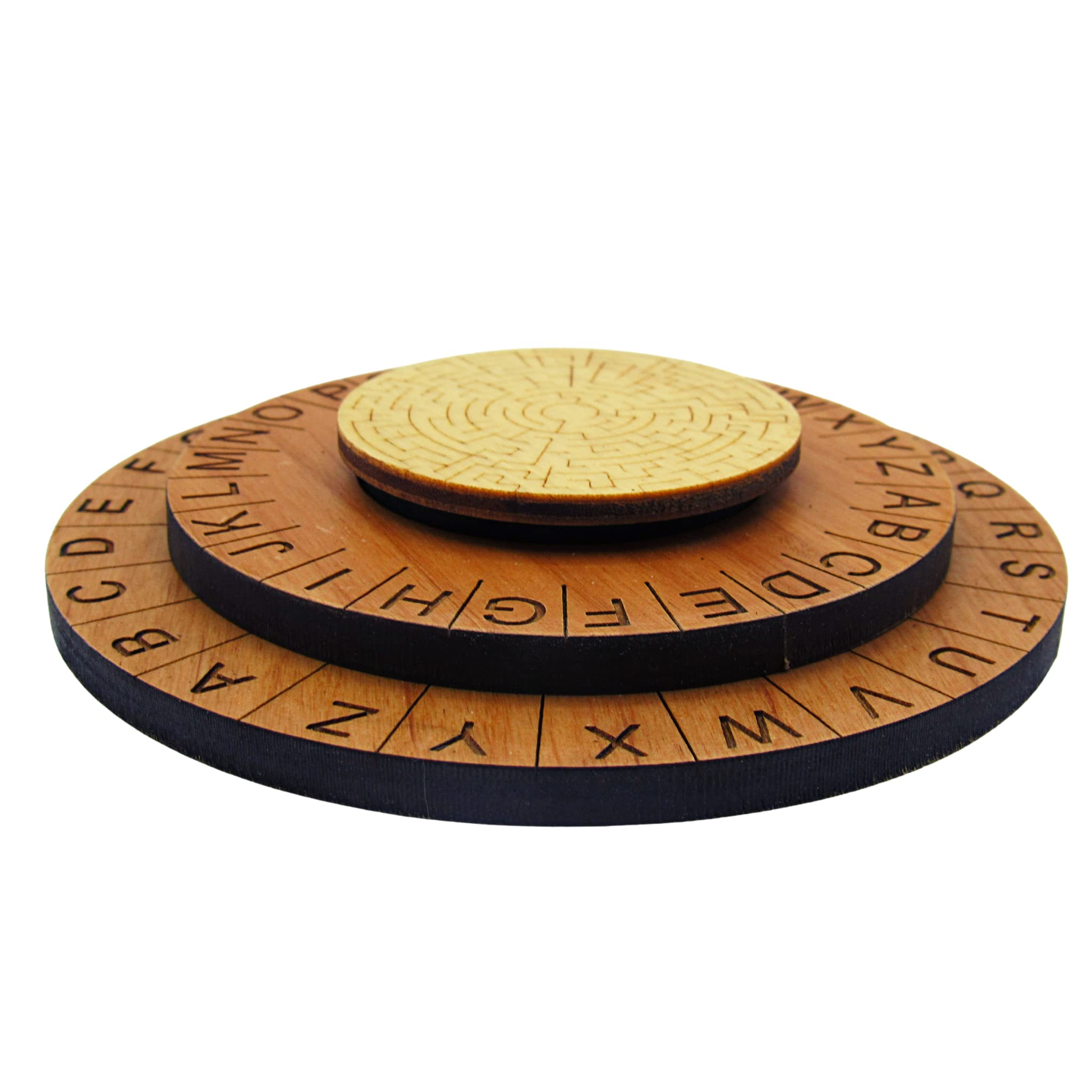 Labyrinth Cipher Wheel - Premium Escape Room Decoder Ring and Escape Room Prop