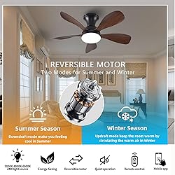 FUMLTP 33In Low Profile Ceiling Fans with Lights