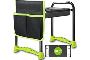 LINKSANDT Garden Kneeler and Seat, 10.6" Multifunctional Kneeler & seat 2024 Upgraded, Kneeler and Stool for Gardening, Garden Bench with Handle Tool Bag, Gift for Women Mother Senior, Protect Knee and Back