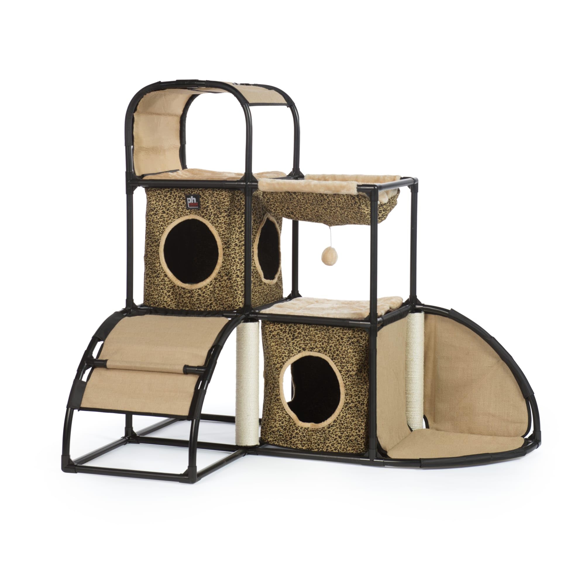 PREVUE PET PRODUCTS Catville Townhome, Leopard Print, 7235 12.5 LBS