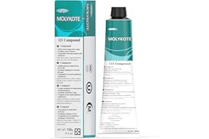 HUSHOIL Molykote 111 Compound Valve Lubricant and Sealant 150g 5.3oz, Silicone Grease for O-Rings, Plug Valves, Seal & Protect Rubber & Plastic Components, Water Resistant, Low Volatility