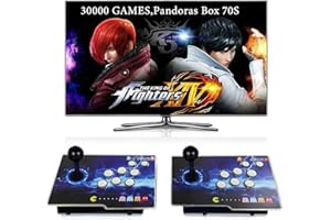 RegiisJoy 30000 in 1 Pandoras Box 70S Arcade Console - Retro Game Machine for PC & Projector & TV, 2-4 Players, 3D Games, Search/Hide/Save/Load/Pause, 1280X720, Separate Console